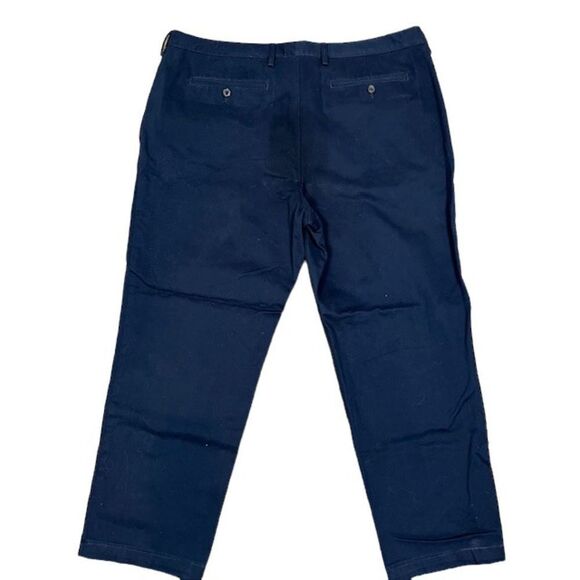 Lands' End Tailored Fit Men's Chino Pants Navy Size 42 - Picture 5 of 10